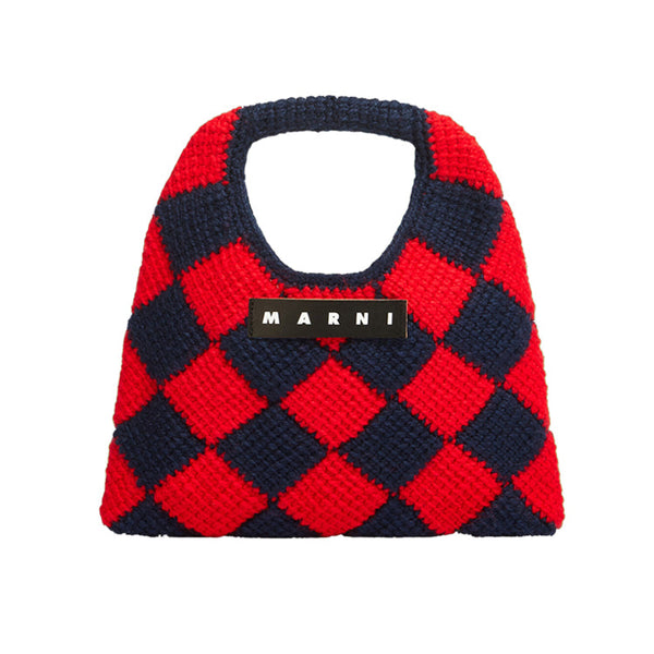 【超特価アウトレットセール！】人気アイテム再入荷！MARNI マルニ ニットバック スモール ニットバッグ marni バッグ 秋冬新作 MARNI MARKET レディース ニット バッグ ハンドバッグ 全5色 ギフト お出かけ