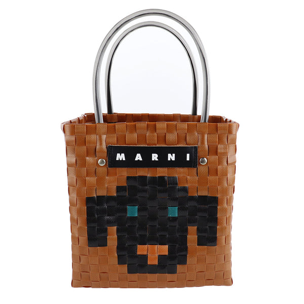 【超特価アウトレットセール！】人気アイテム再入荷！MARNI(マルニ) MARKET アニマルバスケットバッグトートバッグ 人気 カゴバッグ★今日注文したら2つ目が無料